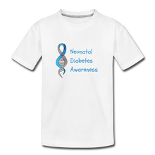 Neonatal Diabetes Awareness Kids' Premium T-Shirt - white