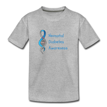 Neonatal Diabetes Awareness Kids' Premium T-Shirt - heather gray
