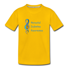 Neonatal Diabetes Awareness Kids' Premium T-Shirt - sun yellow