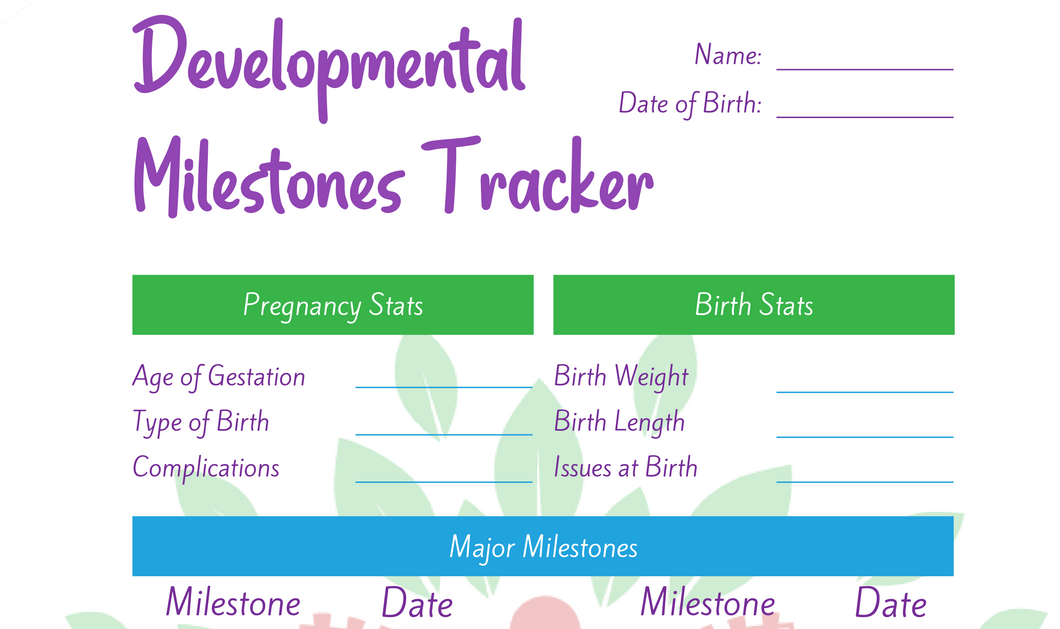 Developmental Milestone Tracker