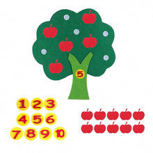 Montessori Math Toy Apple Trees Teach Kids Development Intelligence Kindergarten Diy Weave Cloth Early Learning Education Toy