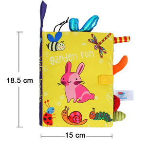 Cloth Book Cartoon Animal Face Matching Torn Baby Stereo Cloth Book Montessori Early Educational Teaching Toddler Books Gifts