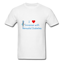 I Heart Someone with Neonatal Diabetes T-Shirt - white