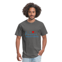 I Heart Someone with Neonatal Diabetes T-Shirt - charcoal
