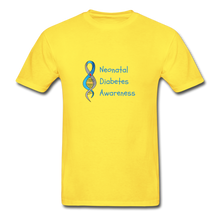 Neonatal Diabetes Awareness Adult Tagless T-Shirt - yellow