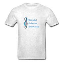 Neonatal Diabetes Awareness Adult Tagless T-Shirt - light heather gray