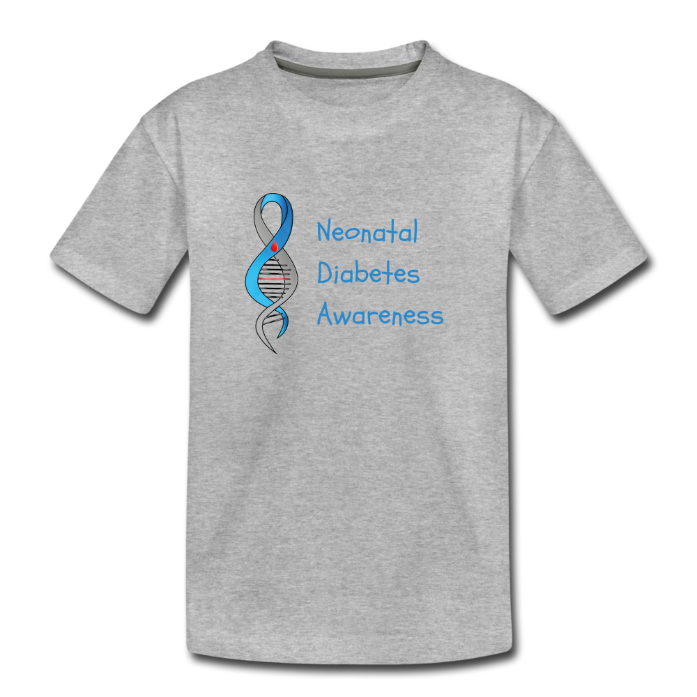 Neonatal Diabetes Awareness Toddler Premium T-Shirt - heather gray