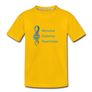 Neonatal Diabetes Awareness Kids' Premium T-Shirt - sun yellow