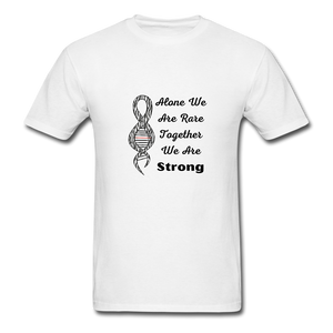 Rare Disease Zebra DNA Ribbon "Strong" T-Shirt Unisex - white
