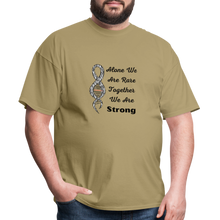 Rare Disease Zebra DNA Ribbon "Strong" T-Shirt Unisex - khaki