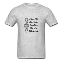Rare Disease Zebra DNA Ribbon "Strong" T-Shirt Unisex - heather gray