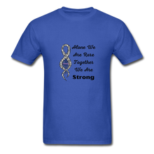 Rare Disease Zebra DNA Ribbon "Strong" T-Shirt Unisex - royal blue