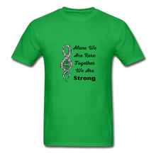 Rare Disease Zebra DNA Ribbon "Strong" T-Shirt Unisex - bright green