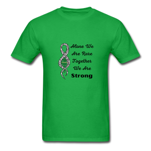 Rare Disease Zebra DNA Ribbon "Strong" T-Shirt Unisex - bright green