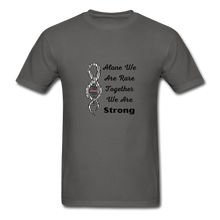 Rare Disease Zebra DNA Ribbon "Strong" T-Shirt Unisex - charcoal