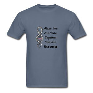 Rare Disease Zebra DNA Ribbon "Strong" T-Shirt Unisex - denim