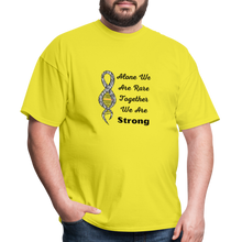Rare Disease Zebra DNA Ribbon "Strong" T-Shirt Unisex - yellow