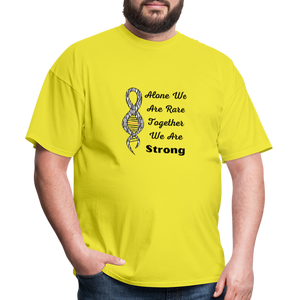 Rare Disease Zebra DNA Ribbon "Strong" T-Shirt Unisex - yellow