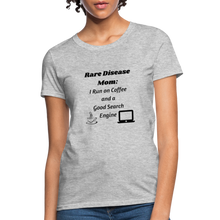 Rare Disease Mom Coffee Search Engine Women's T-Shirt - heather gray