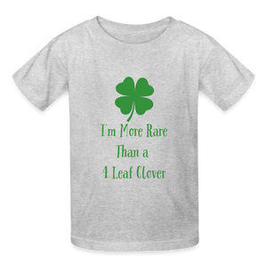 St. Patrick's Day Rare Disease T-Shirt Kids - heather gray